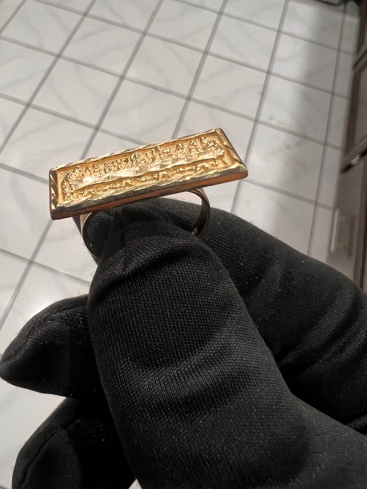 Last supper 14k real gold ring
