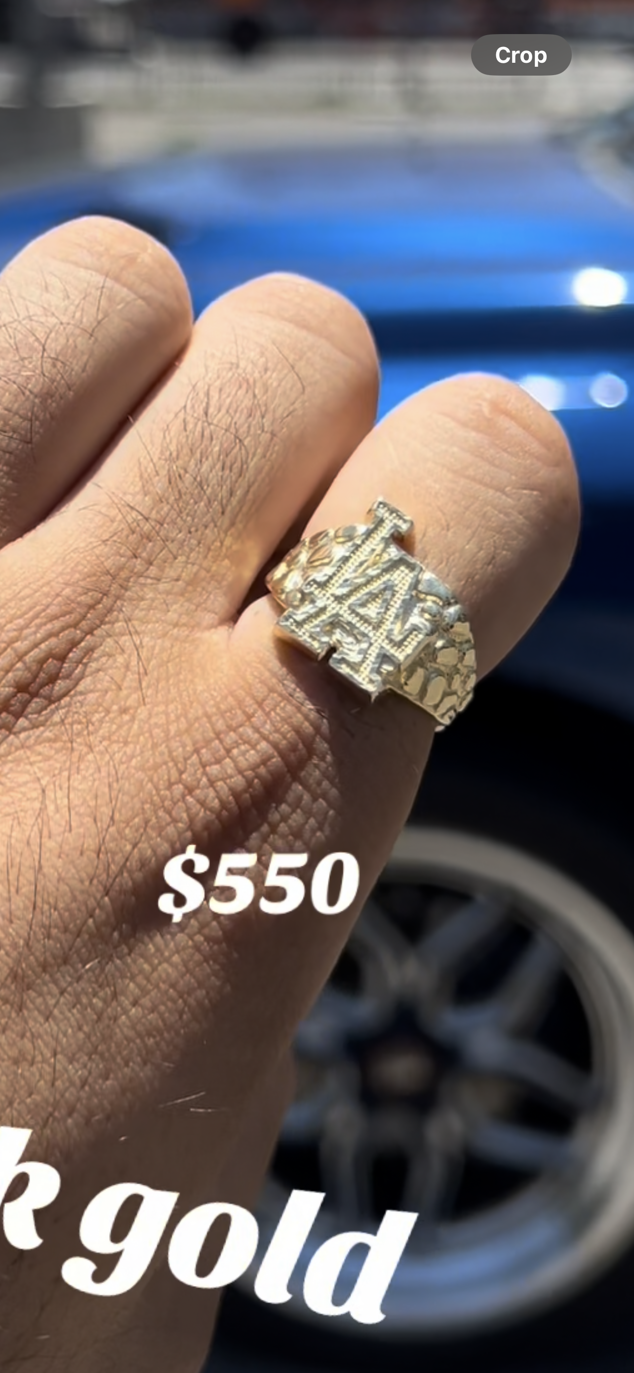 La Nugget Rings 14k real gold