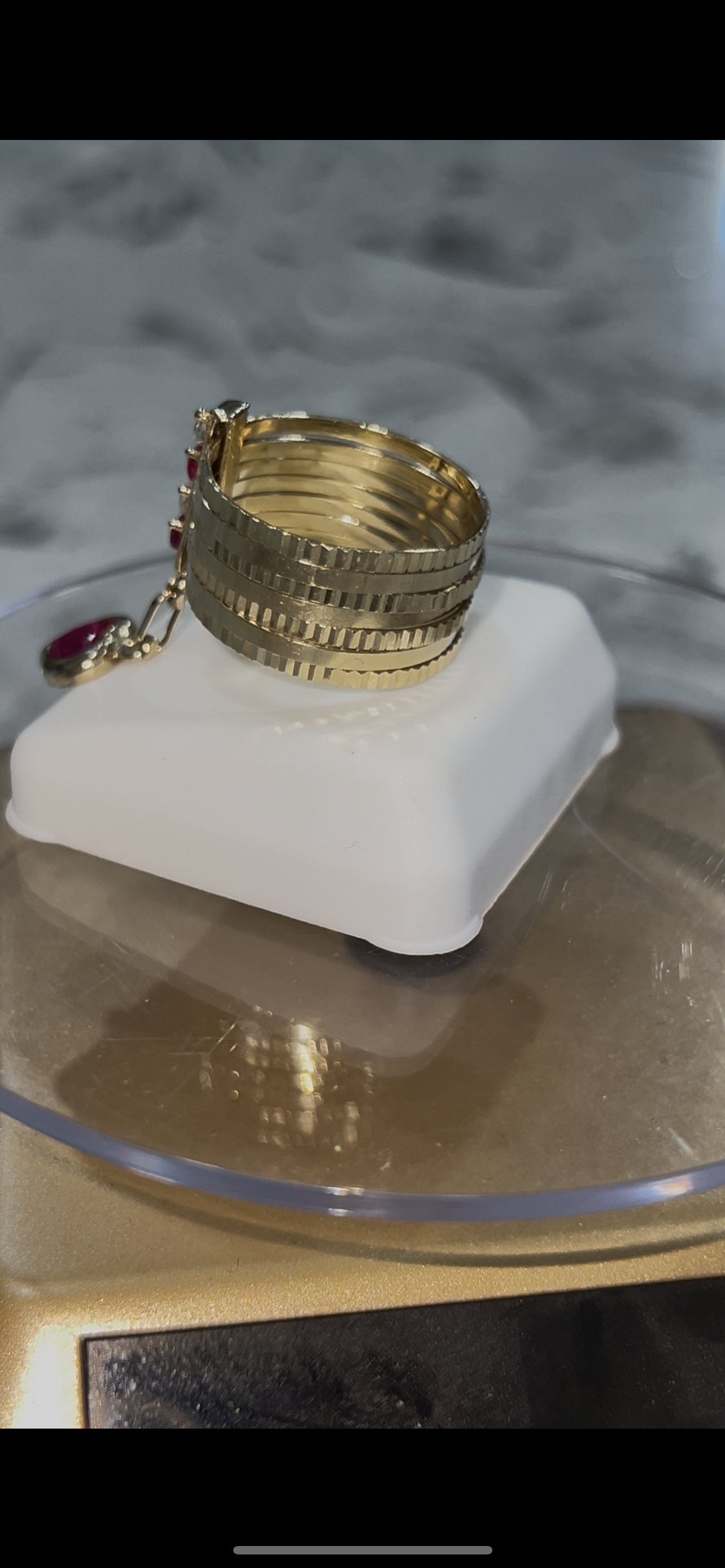 14k real gold semanario ring