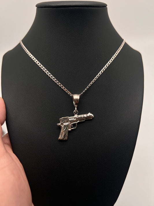 .45 gun Chainset real Silver