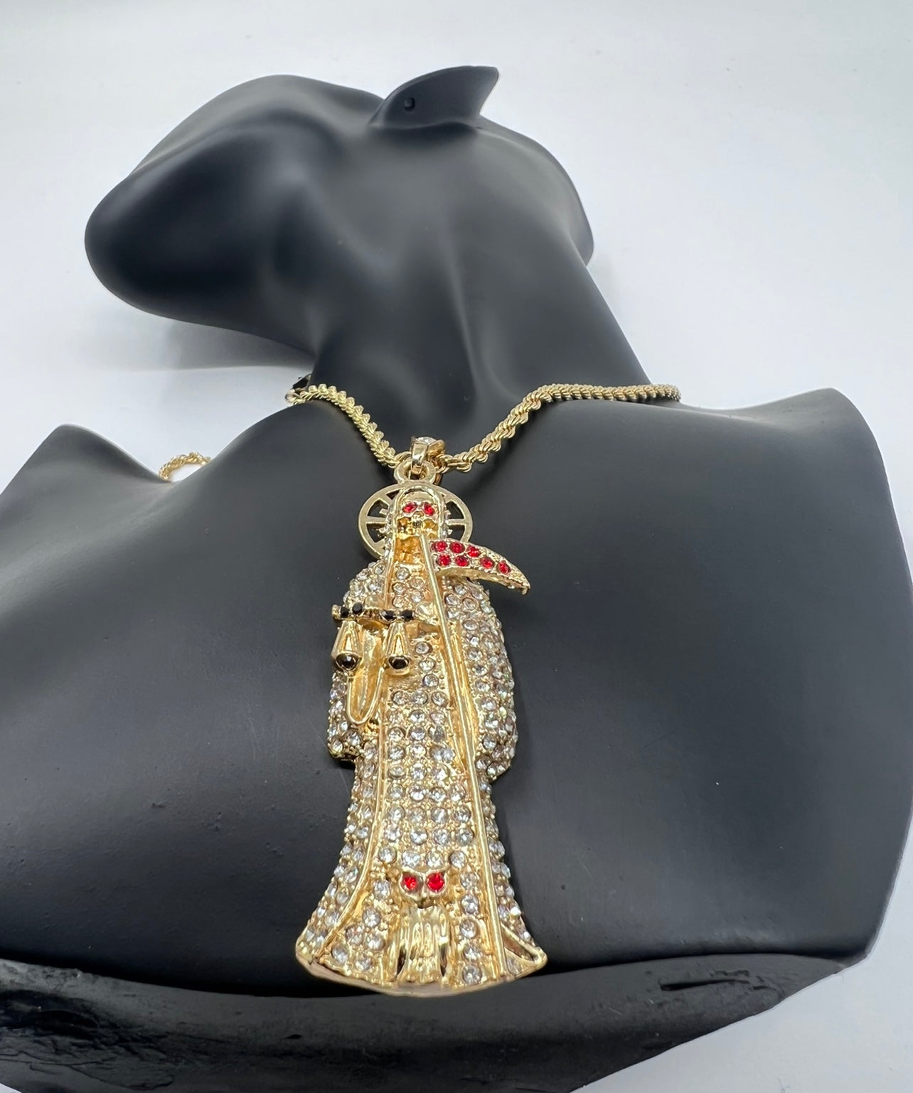 Santa Muerte White Stones