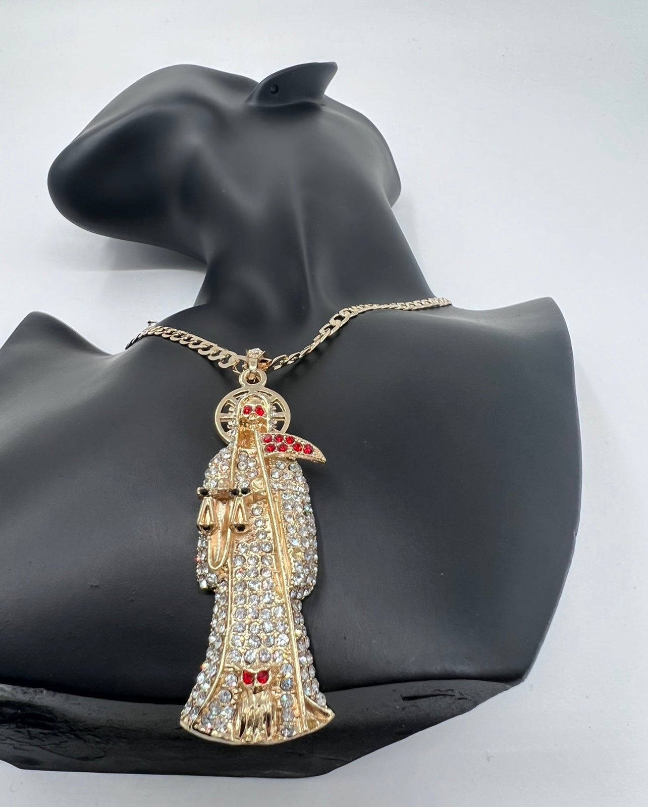 Santa Muerte White Stones