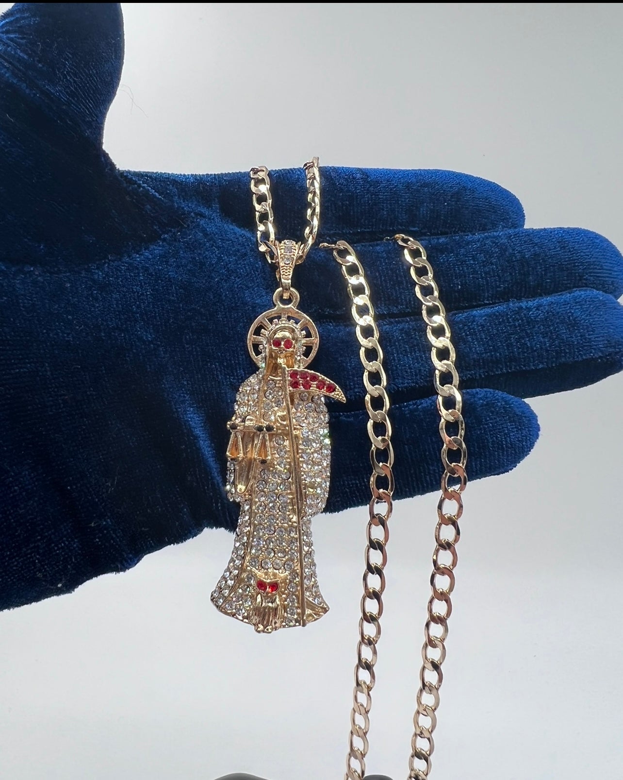 Santa Muerte White Stones