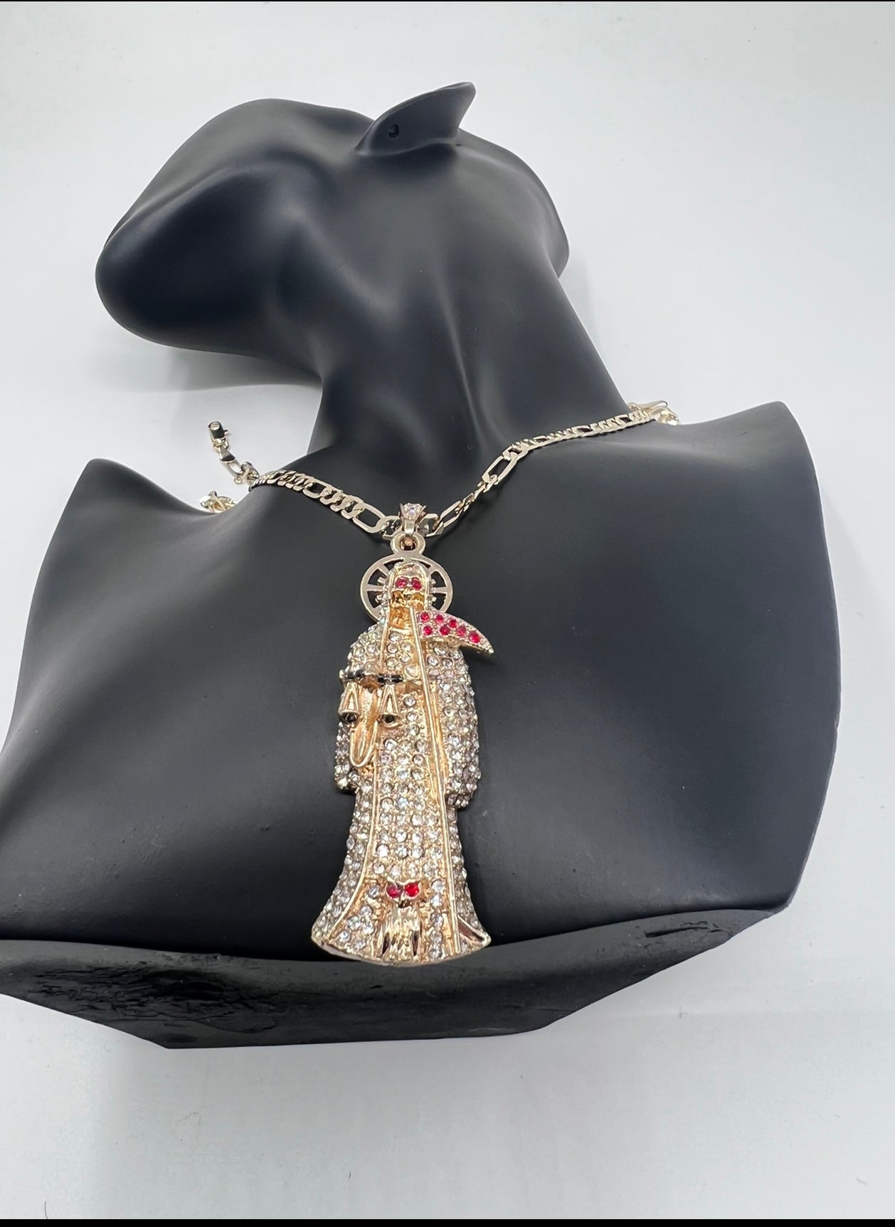Santa Muerte White Stones