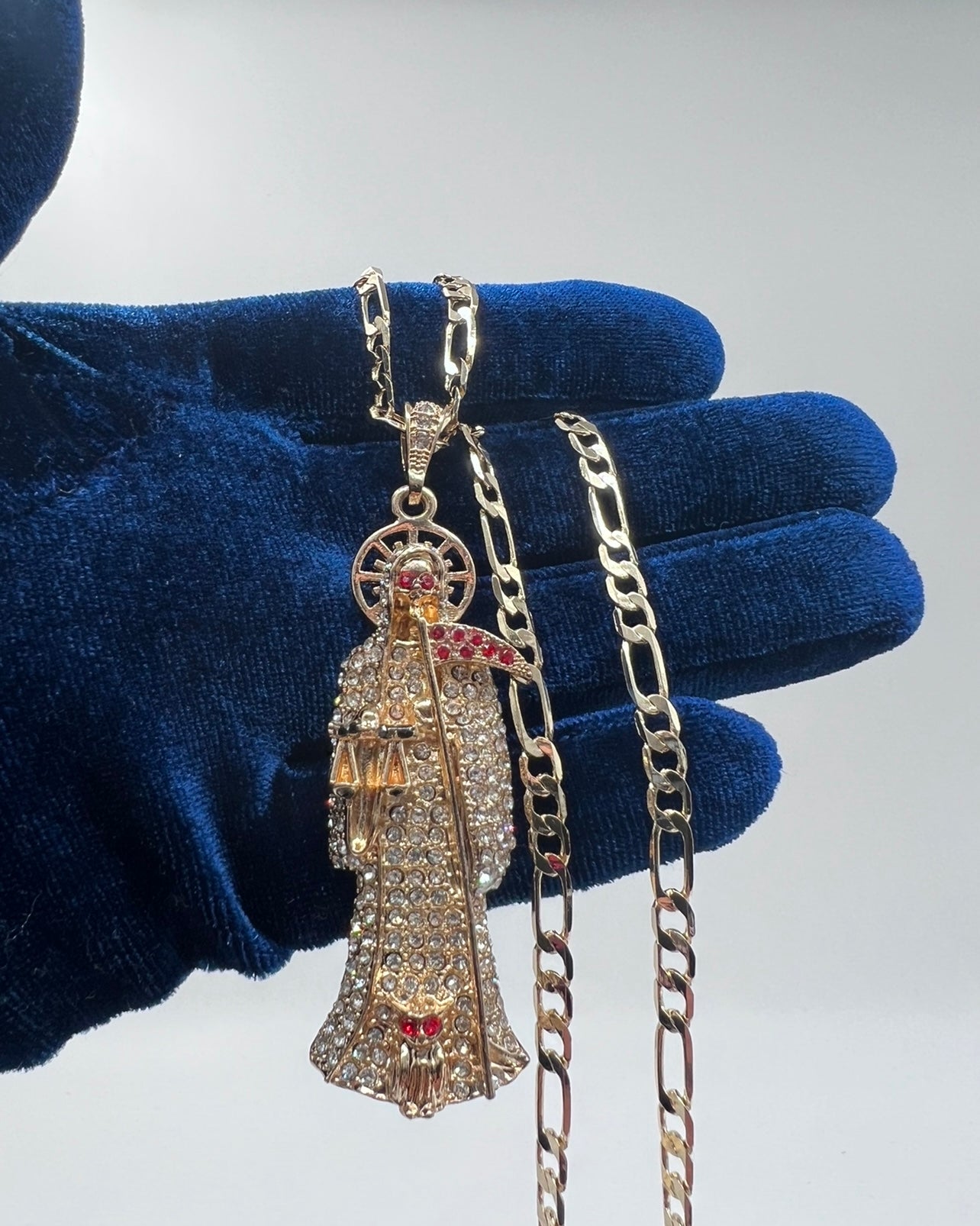 Santa Muerte White Stones