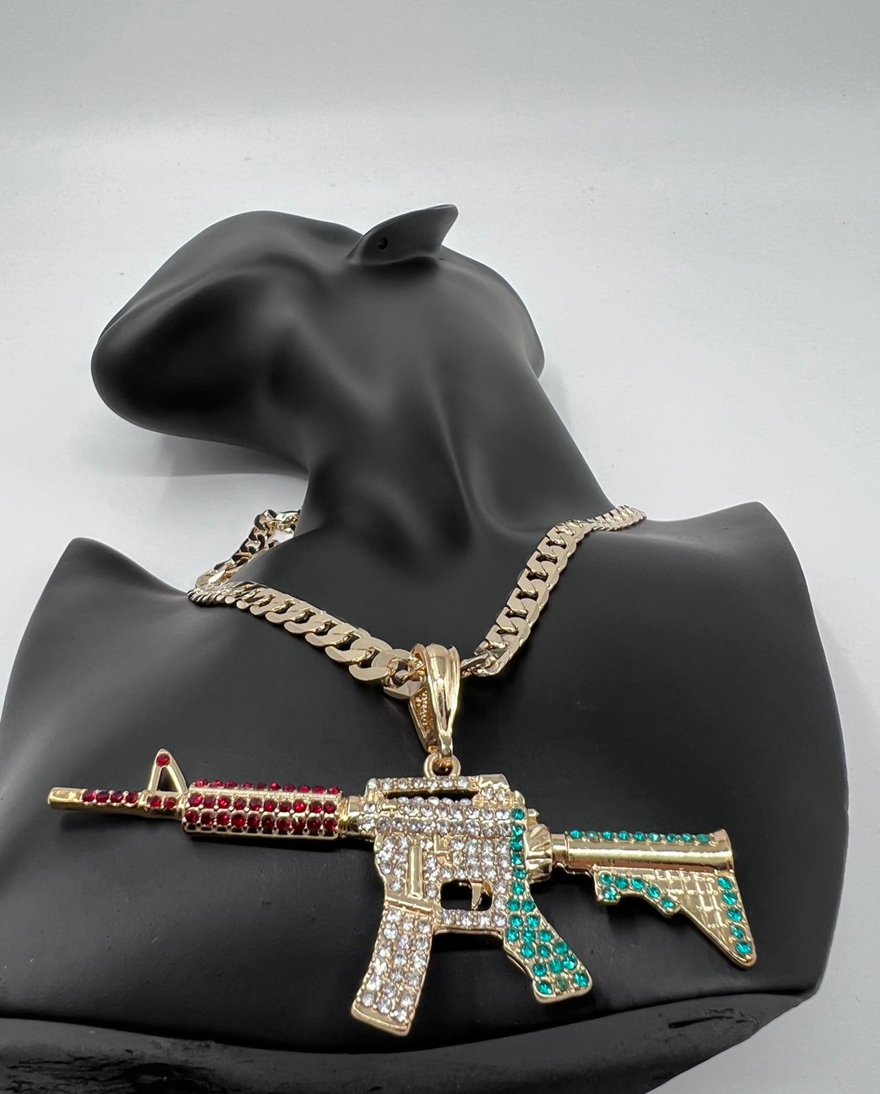 M-16 Iced Out Mexican Flag