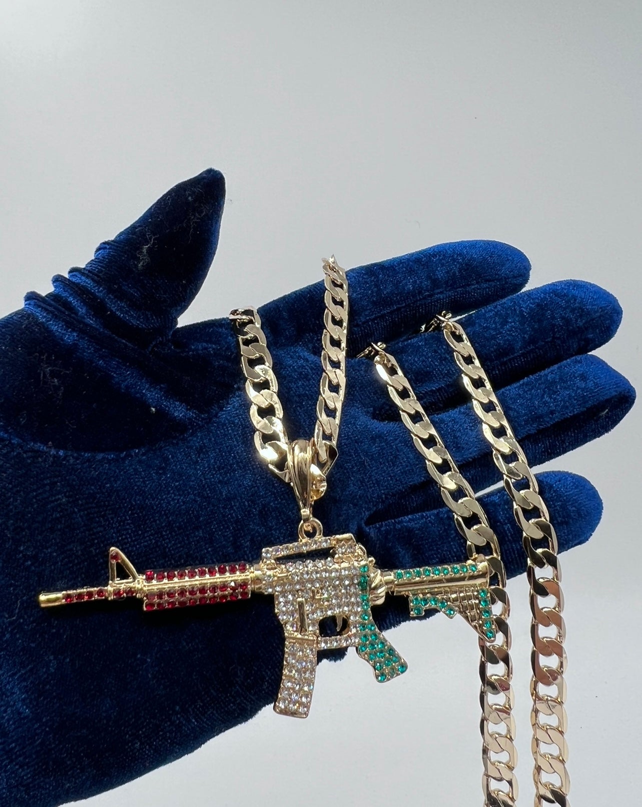 M-16 Iced Out Mexican Flag