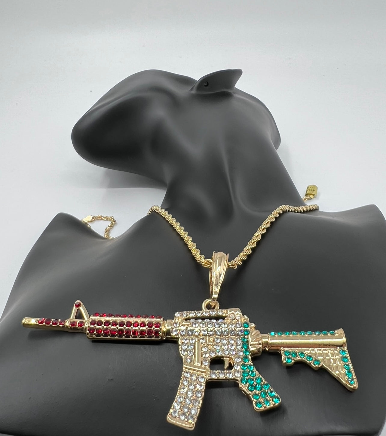M-16 Iced Out Mexican Flag