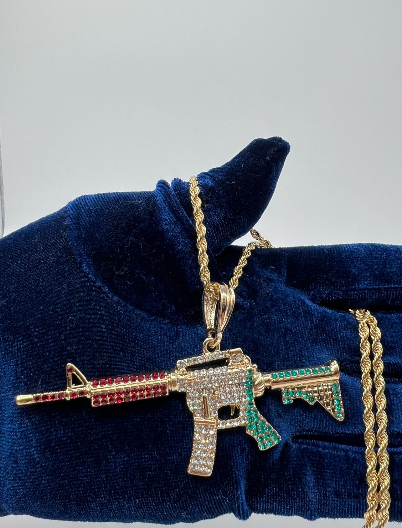 M-16 Iced Out Mexican Flag