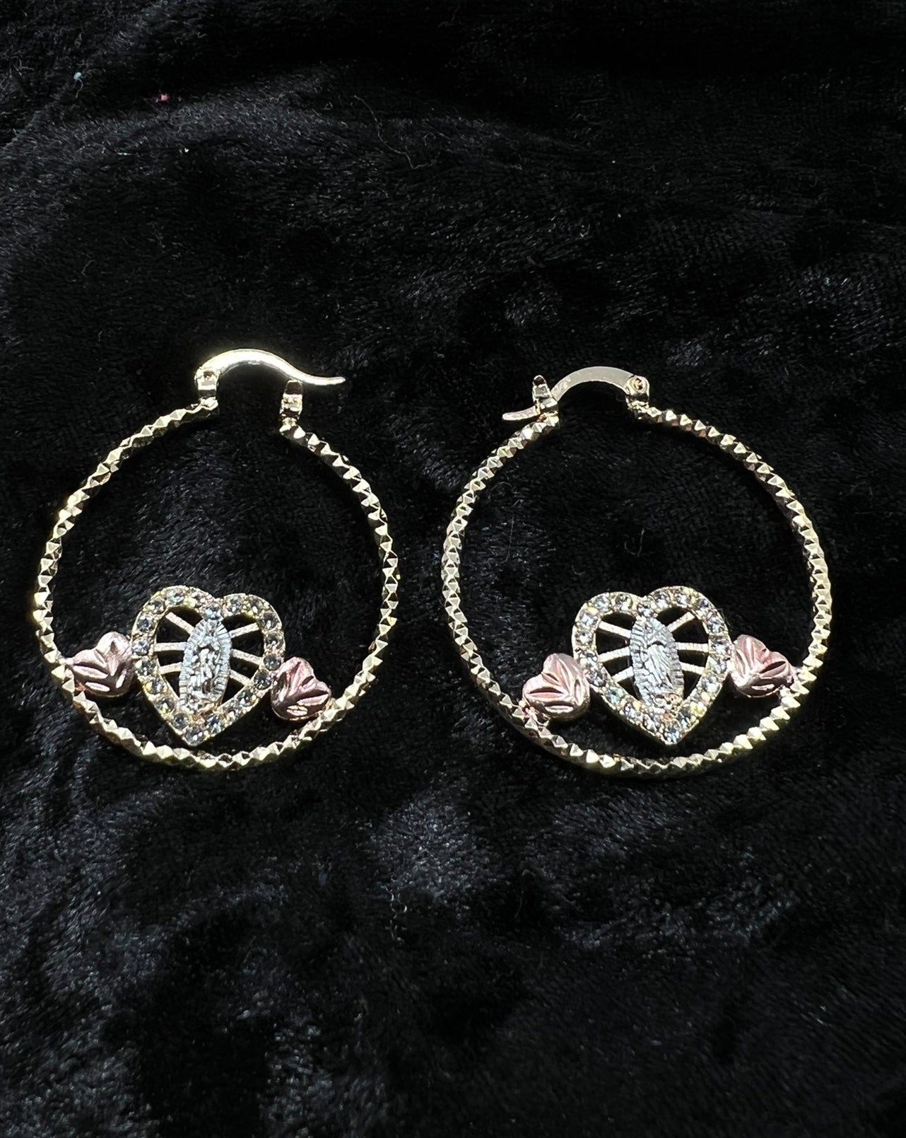 Virgen Mary Hoops