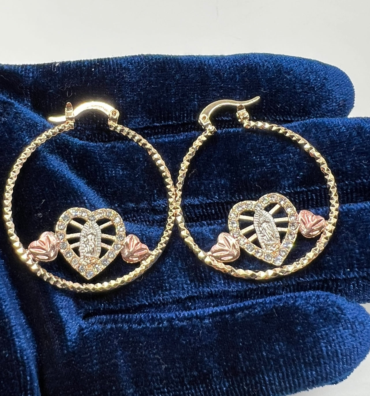 Virgen Mary Hoops