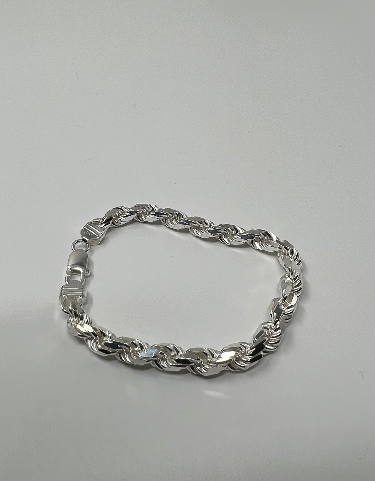 Rope Bracelet .925 Real Silver 7mm
