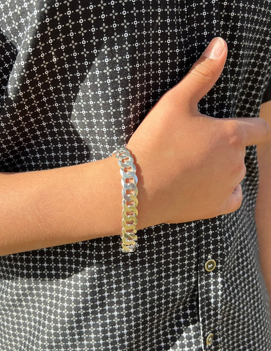 Cuban Bracelet Real .925 Silver 11.5mm