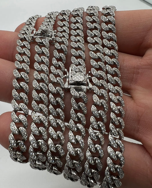 Miami Cuban Bracelet 6mm Real .925 Silver