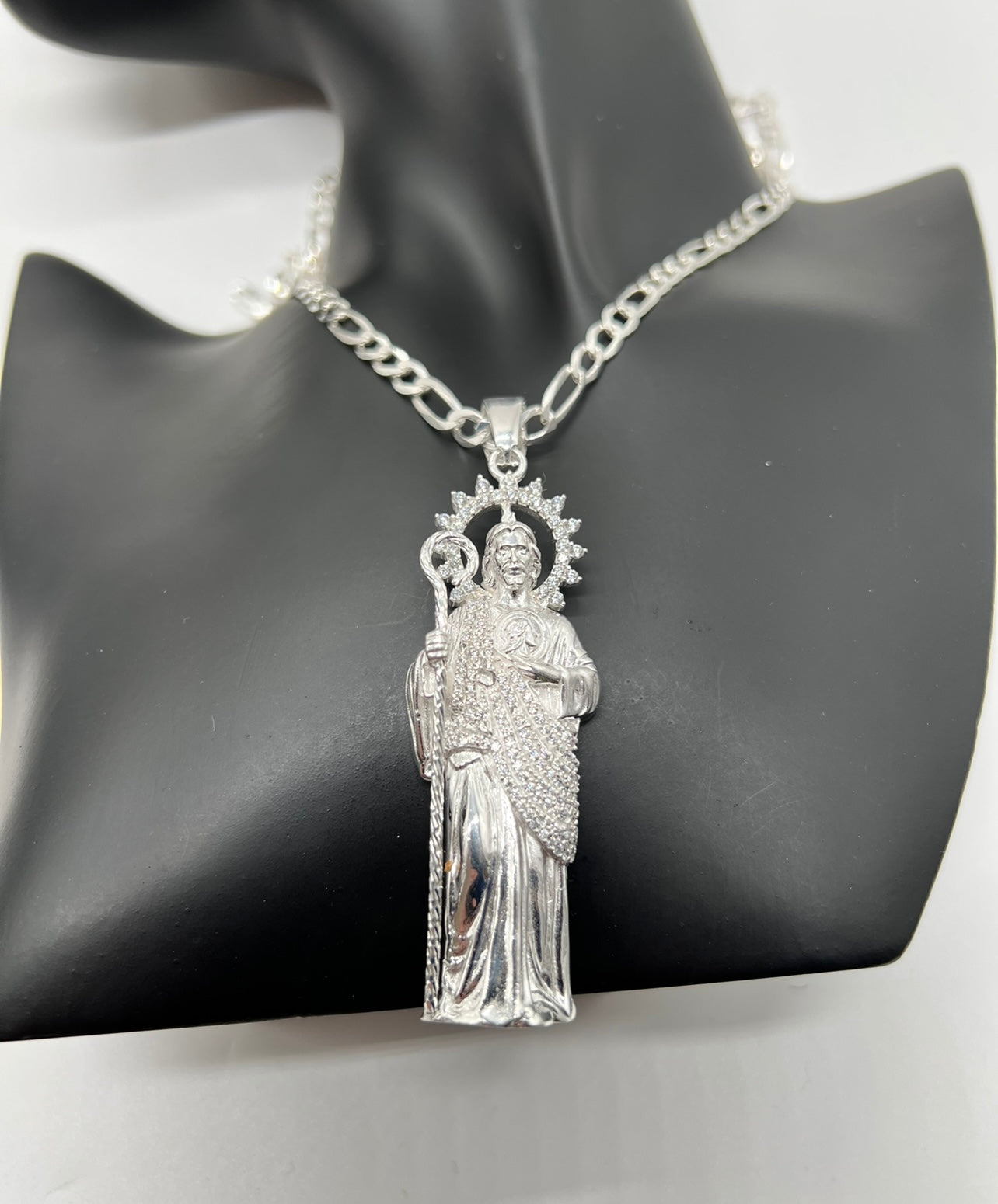 Large 3D San Judas Real Silver