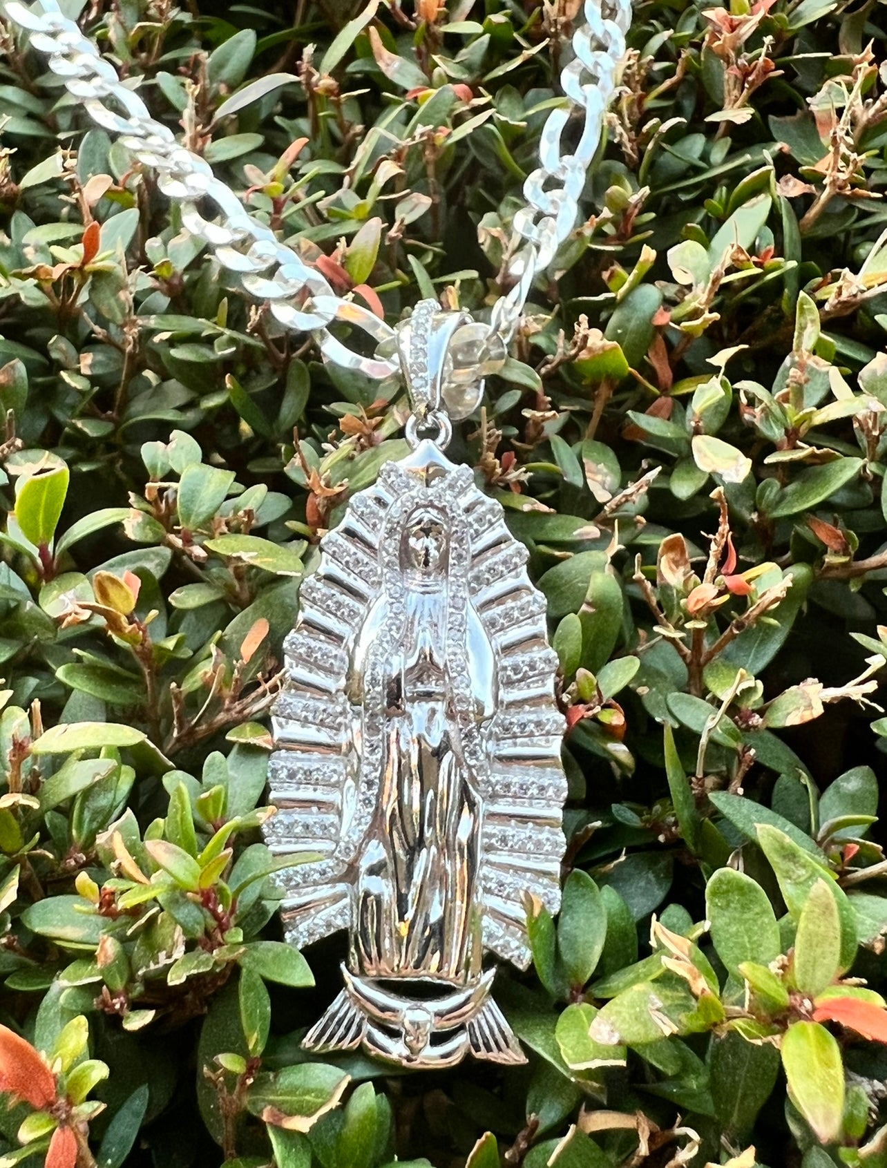 Virgencita White CZ .925 Real Silver
