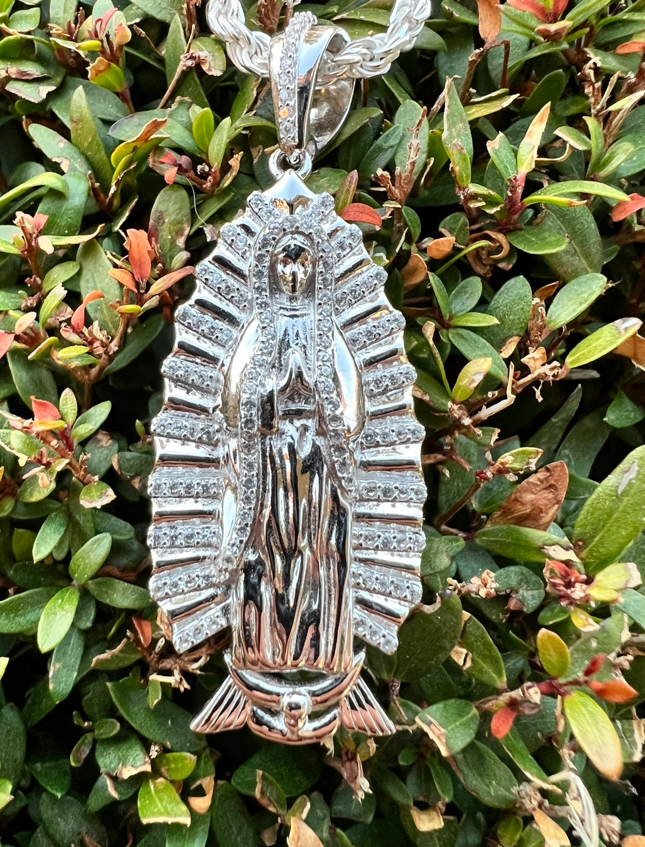Virgencita White CZ .925 Real Silver