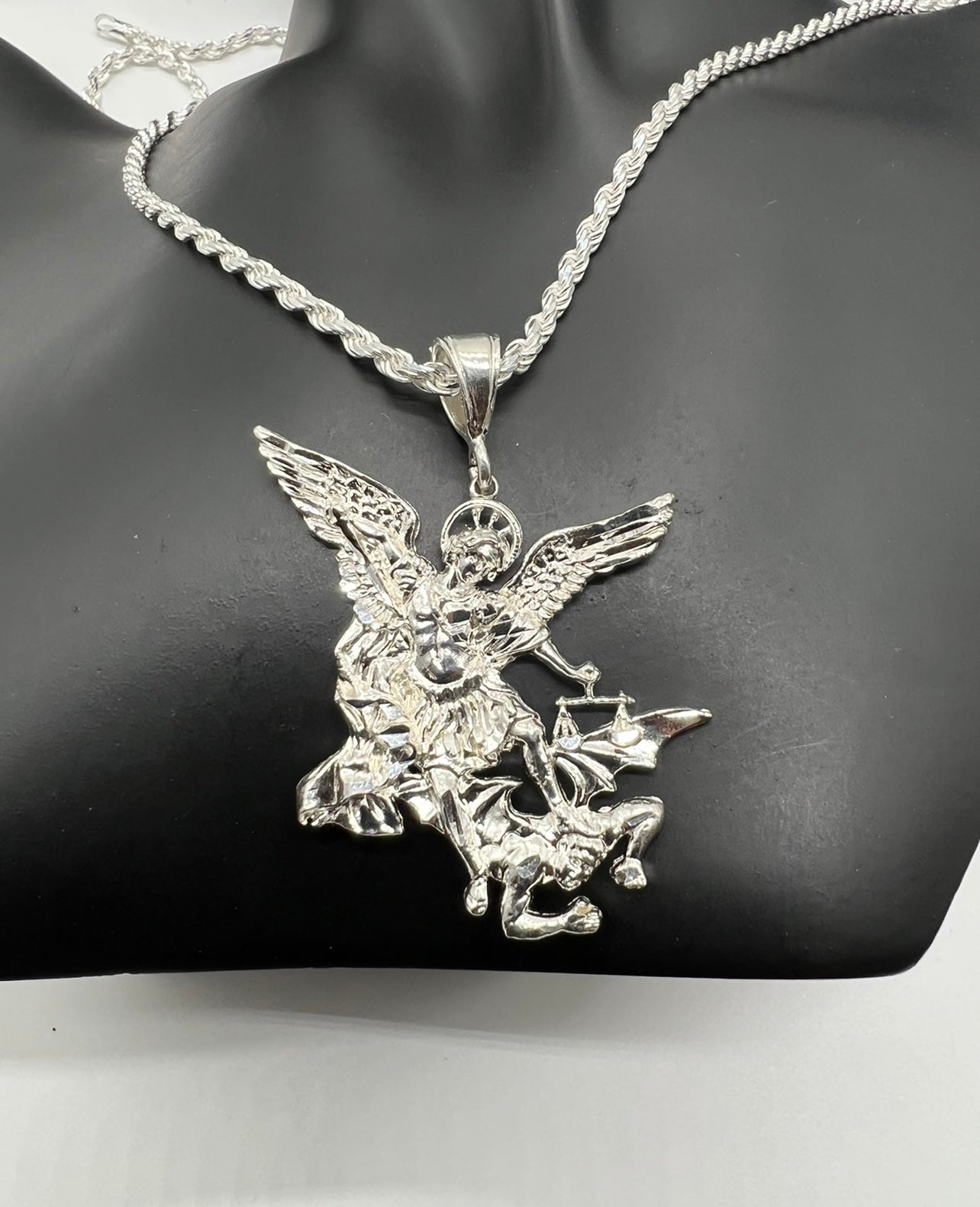 San Miguel Arch Angel , .925 Real Silver