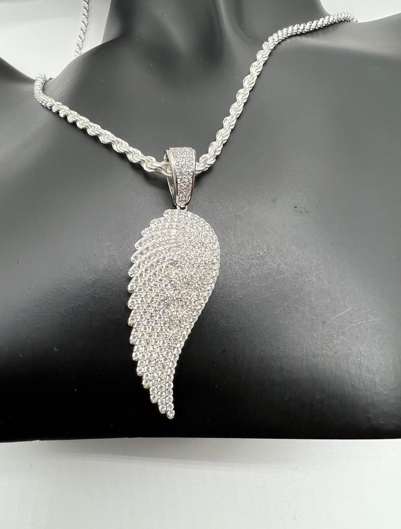 Flooded Angel Wing, .925 Real Silver