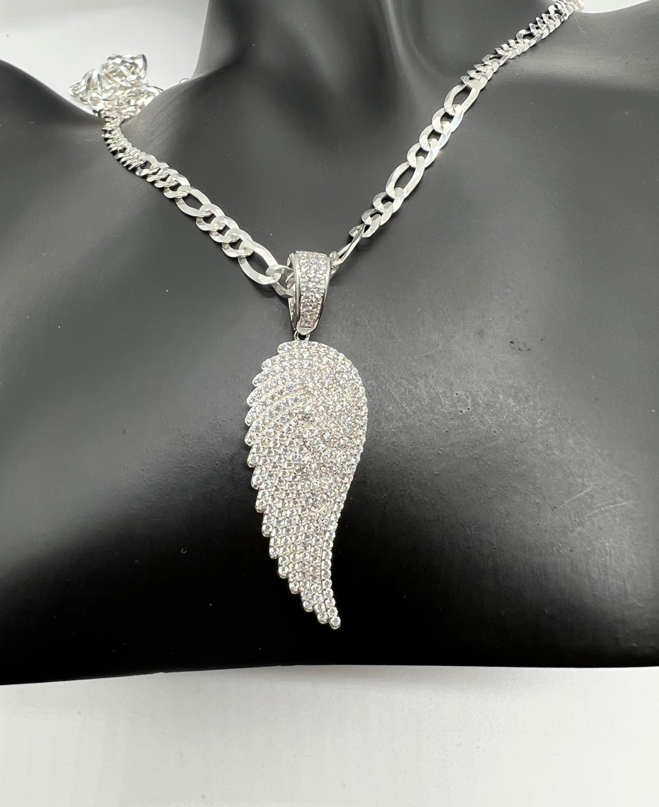 Flooded Angel Wing, .925 Real Silver