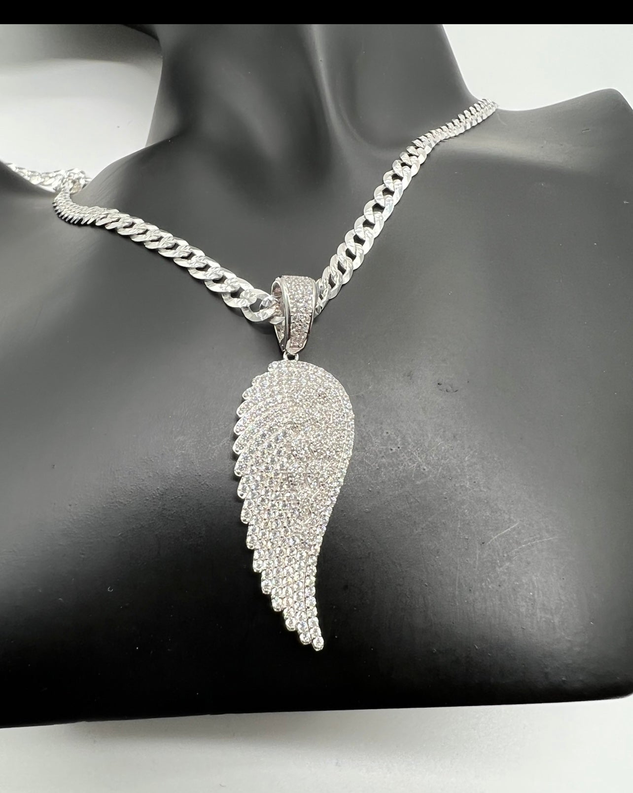 Flooded Angel Wing, .925 Real Silver