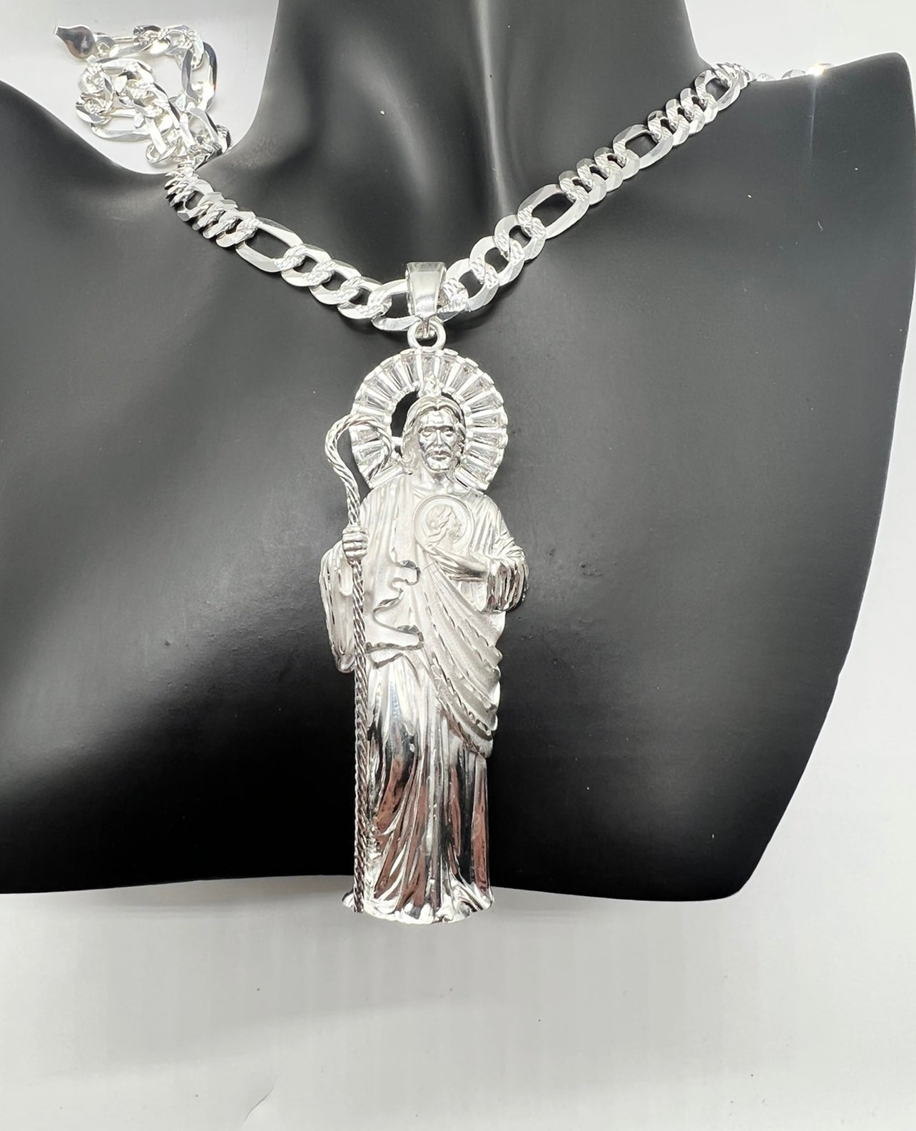 3d San Judas XL, .925 Real Silver