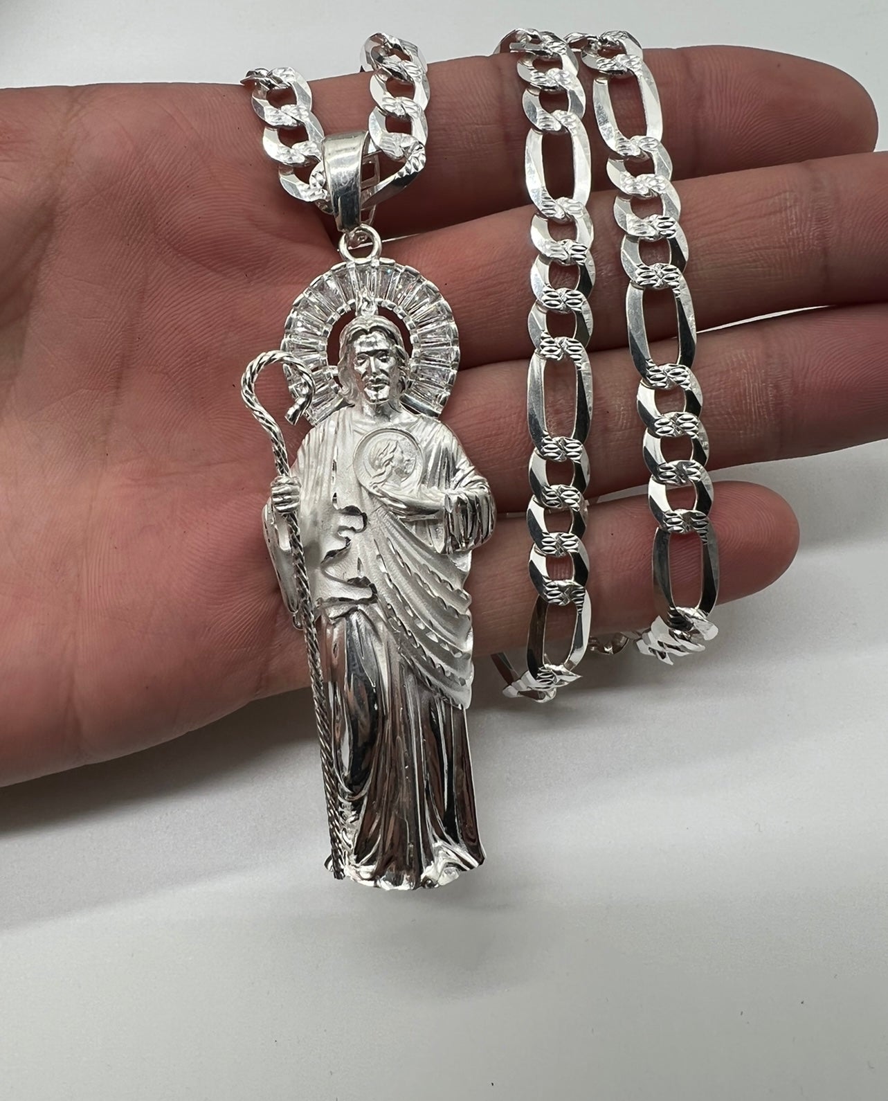 3d San Judas XL, .925 Real Silver