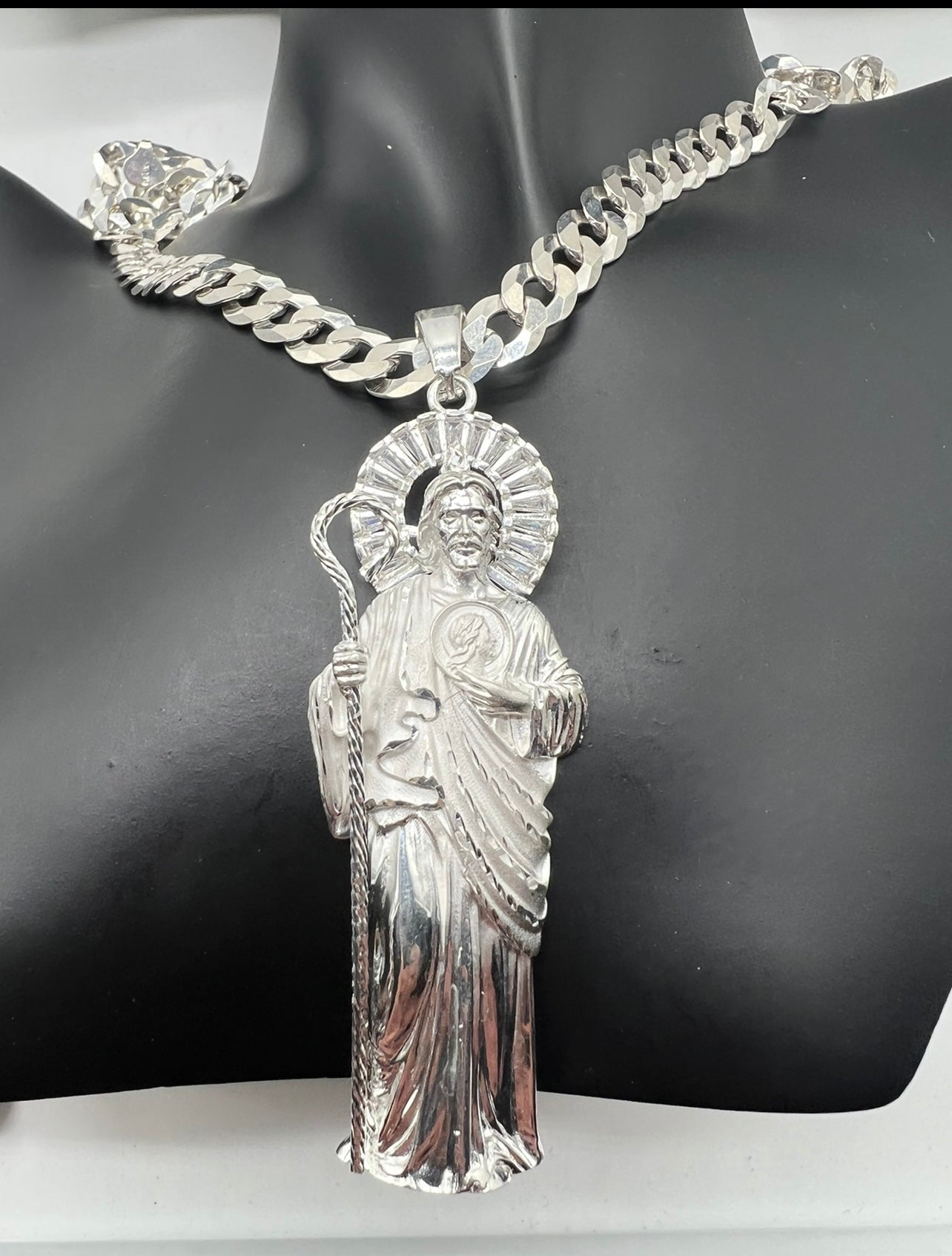 3d San Judas XL, .925 Real Silver
