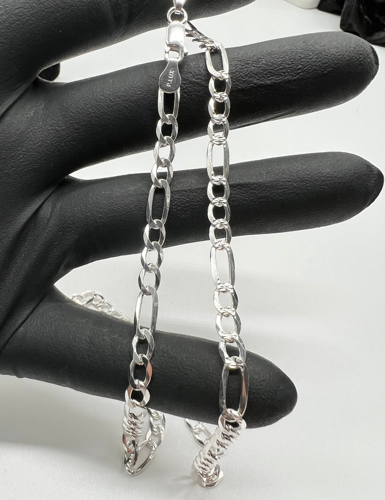 5mm Figaro Chains, .925 Real Silver