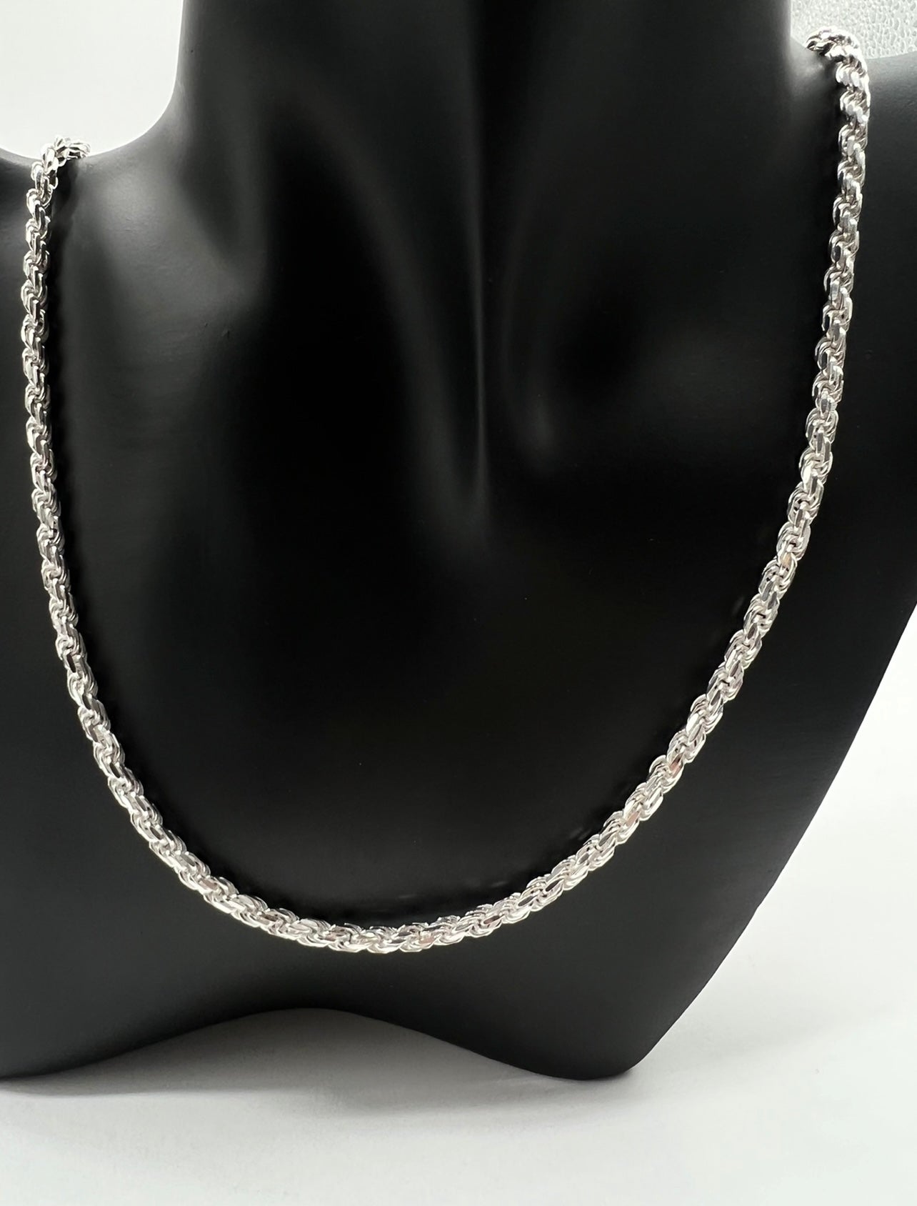 5mm Rope Chains, .925 Real Silver