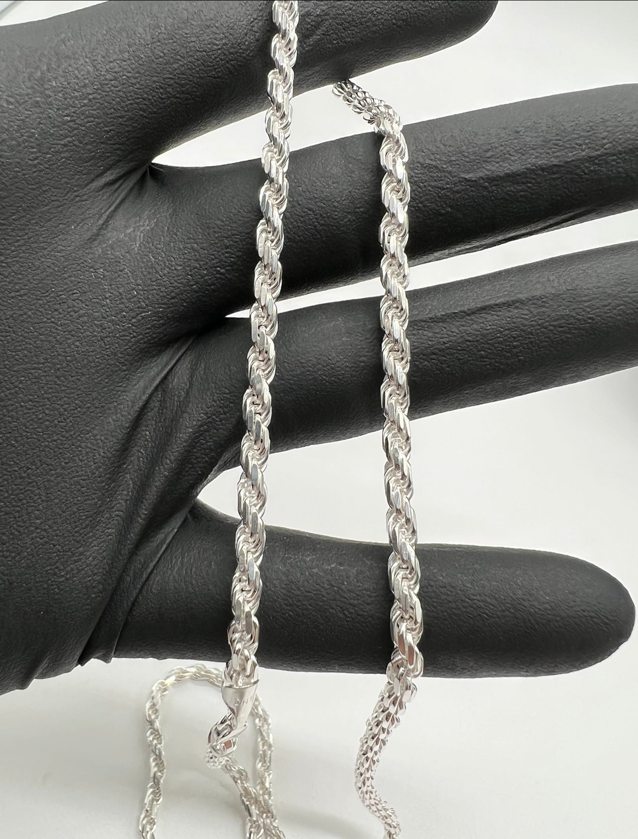 5mm Rope Chains, .925 Real Silver