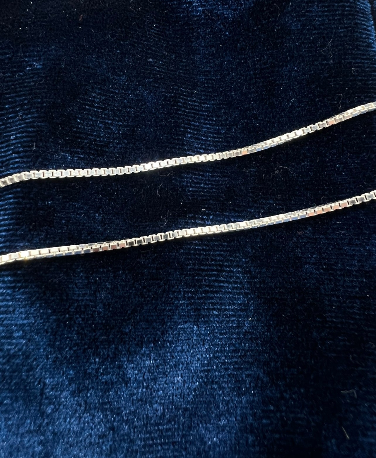 Box Chain 1.5mm, .925 Real Silver