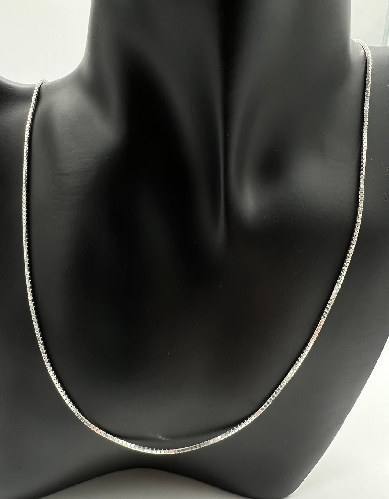 Box Chain 1.5mm, .925 Real Silver