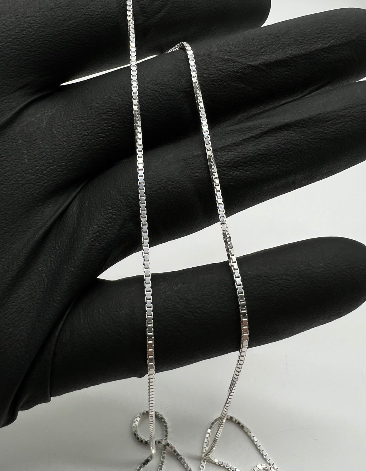 Box Chain 1.5mm, .925 Real Silver