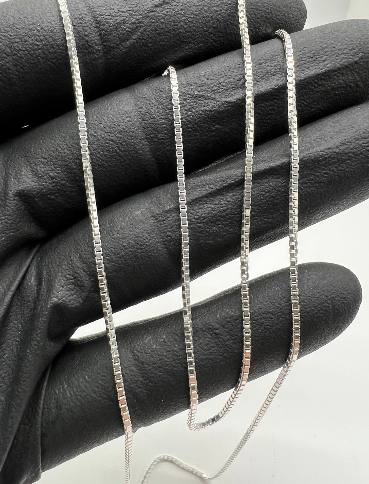 Box Chain 1.5mm, .925 Real Silver