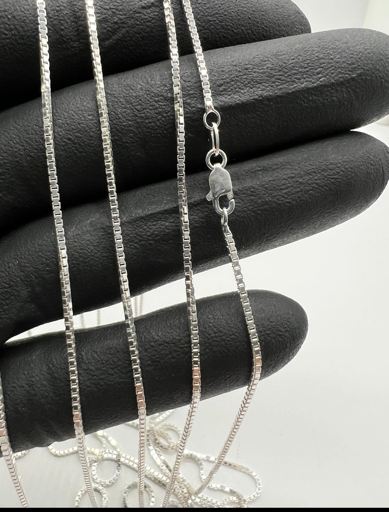 Box Chain 1.5mm, .925 Real Silver