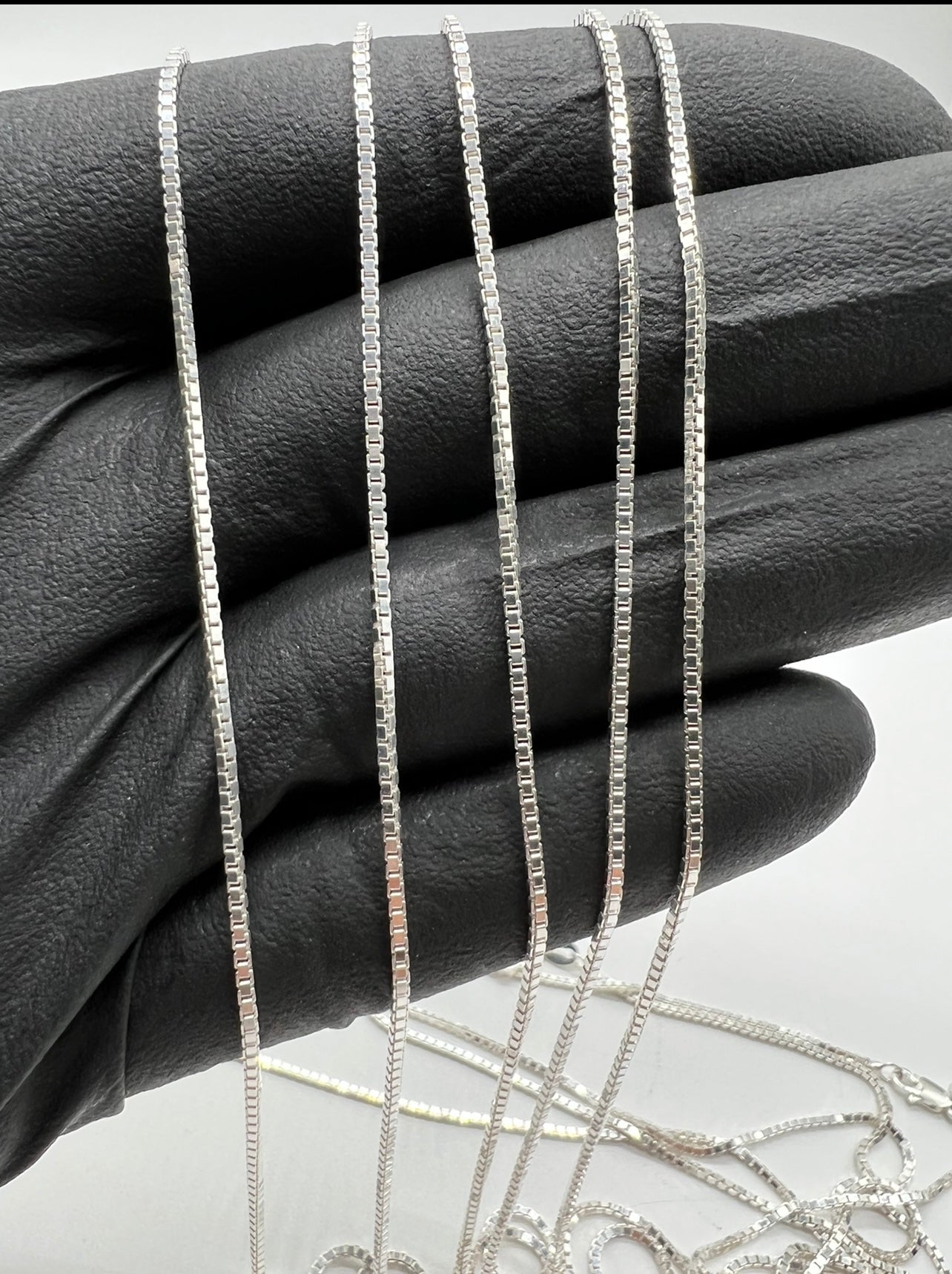 Box Chain 1.5mm, .925 Real Silver