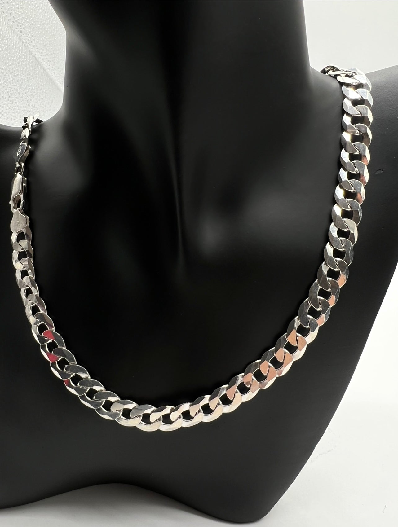 8.5mm Cuban Chain, .925 Real Silver