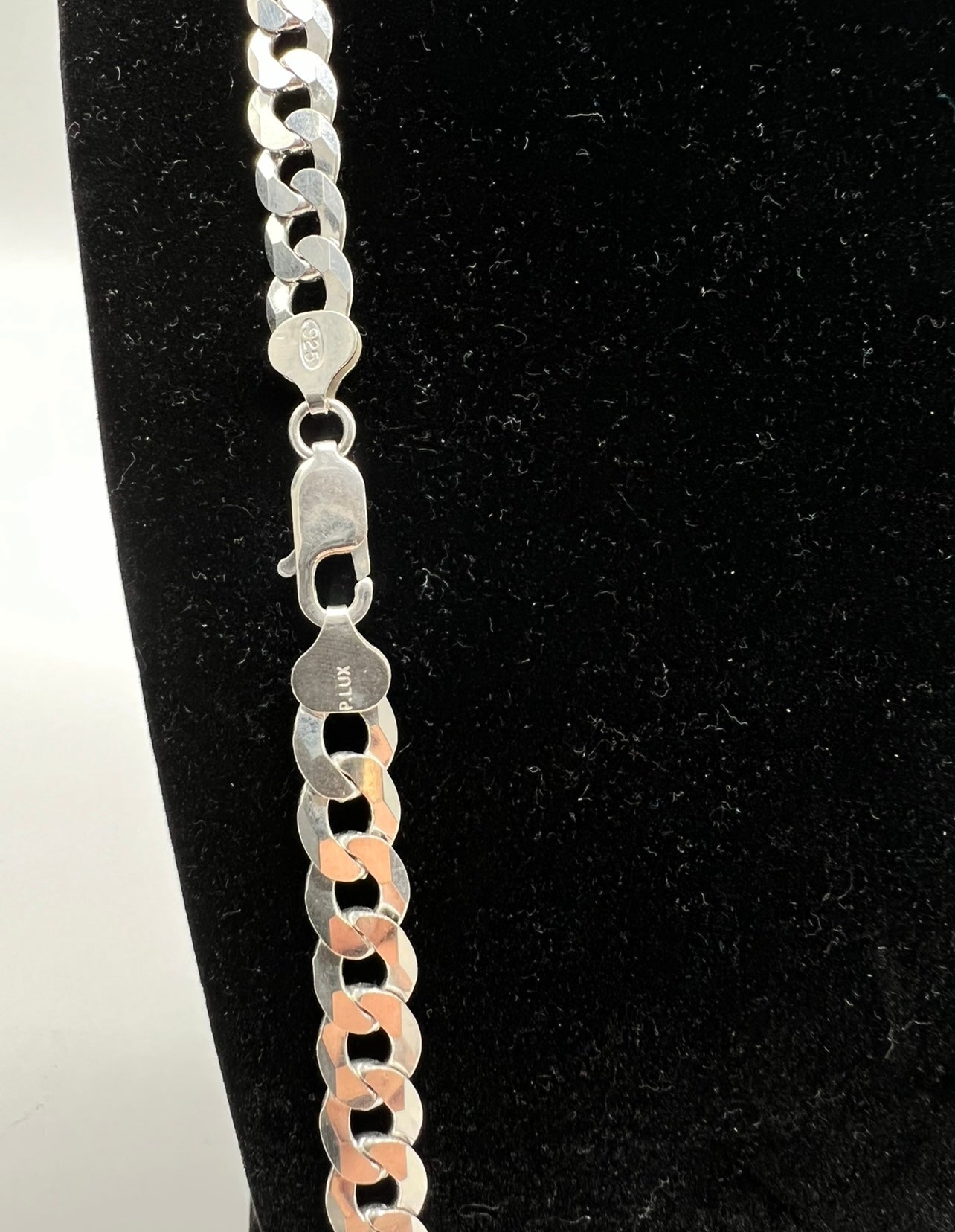8.5mm Cuban Chain, .925 Real Silver