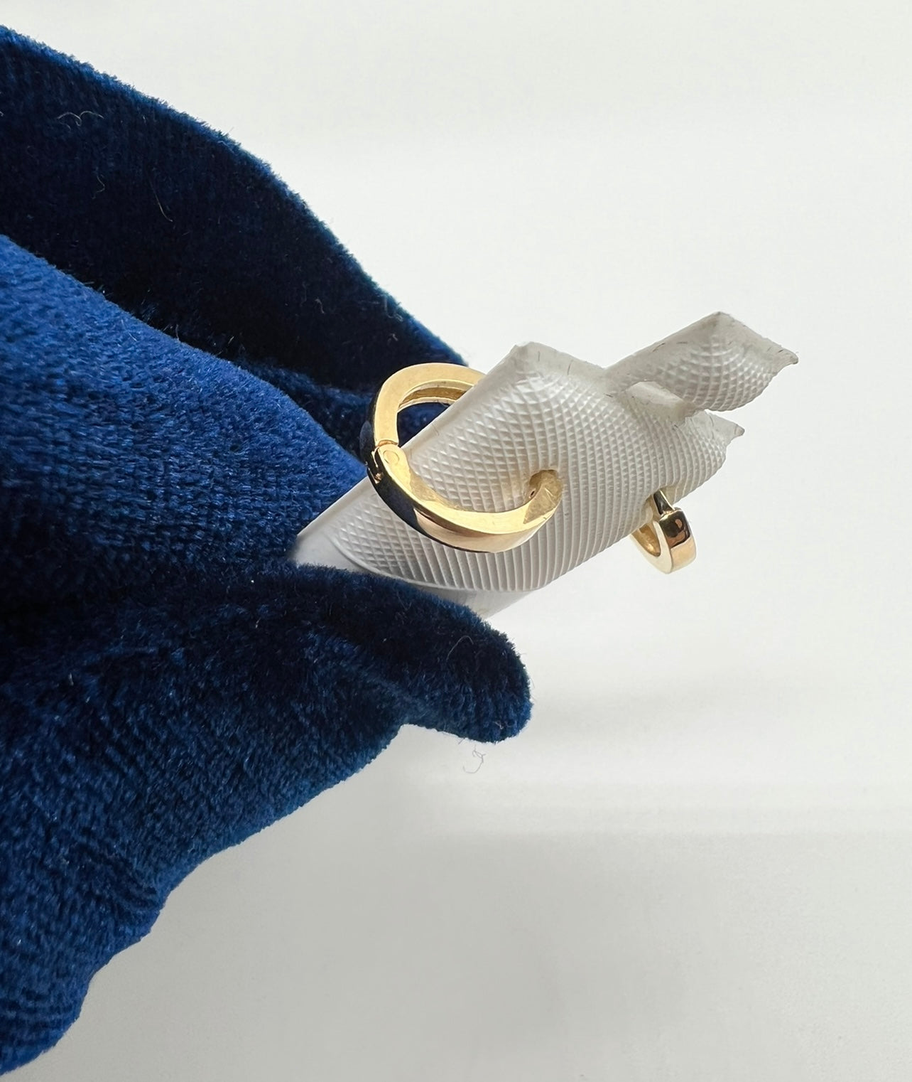 Small 14k Real Gold Plain Hoops