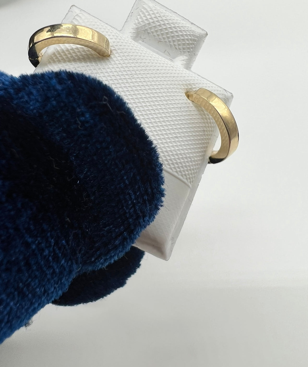 Small 14k Real Gold Plain Hoops
