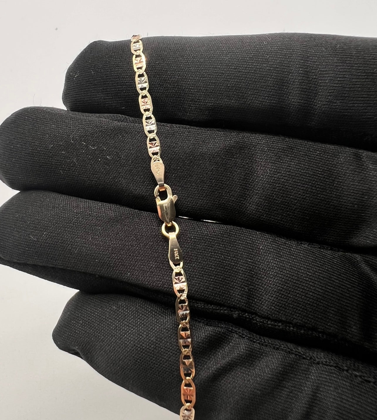 Tri Color GUCCI Link Bracelet 14k Real Gold😍