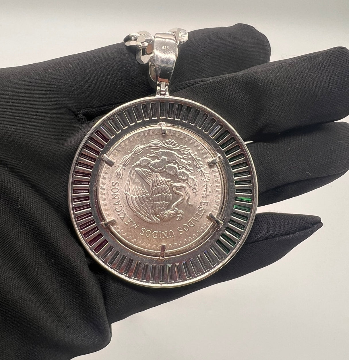 Mexican Baguette Flag Real Silver Centenario