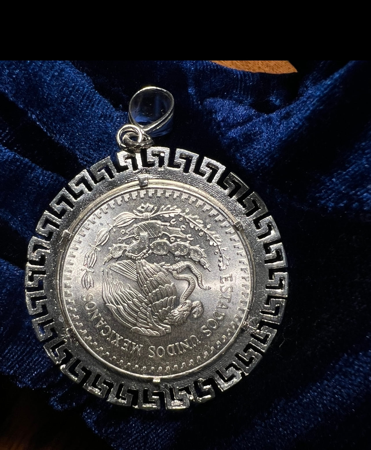 Real silver Centenario open Versace Style Bezelš„¶