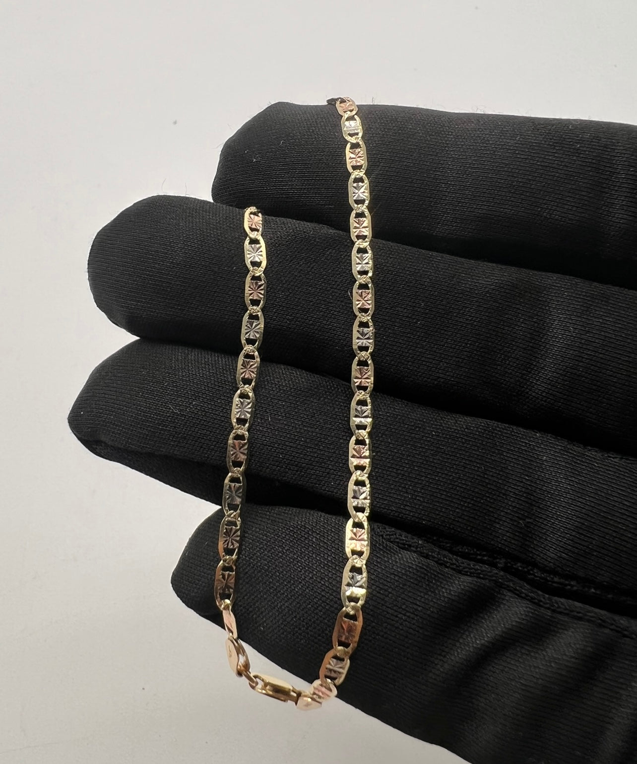 Tri Color GUCCI Link Bracelet 14k Real Gold😍