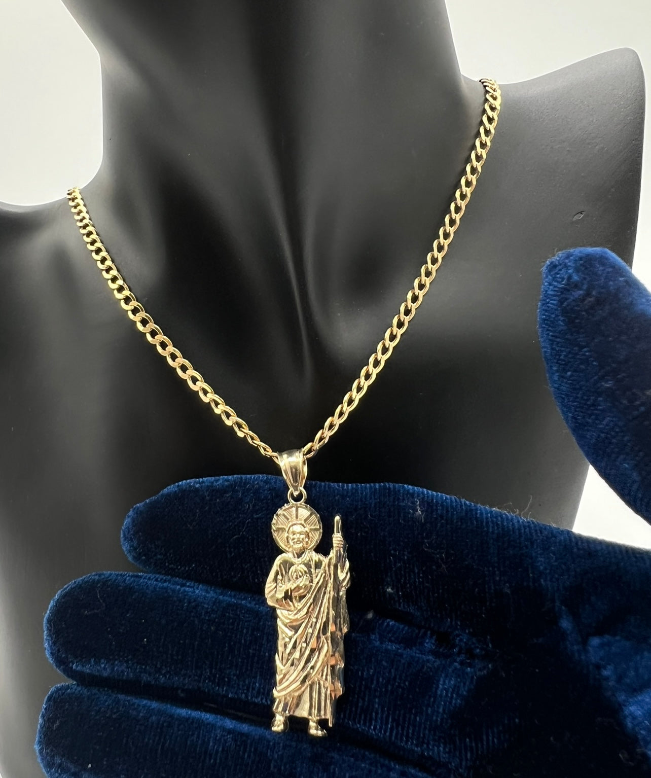 14k Real Gold Medium San Judas
