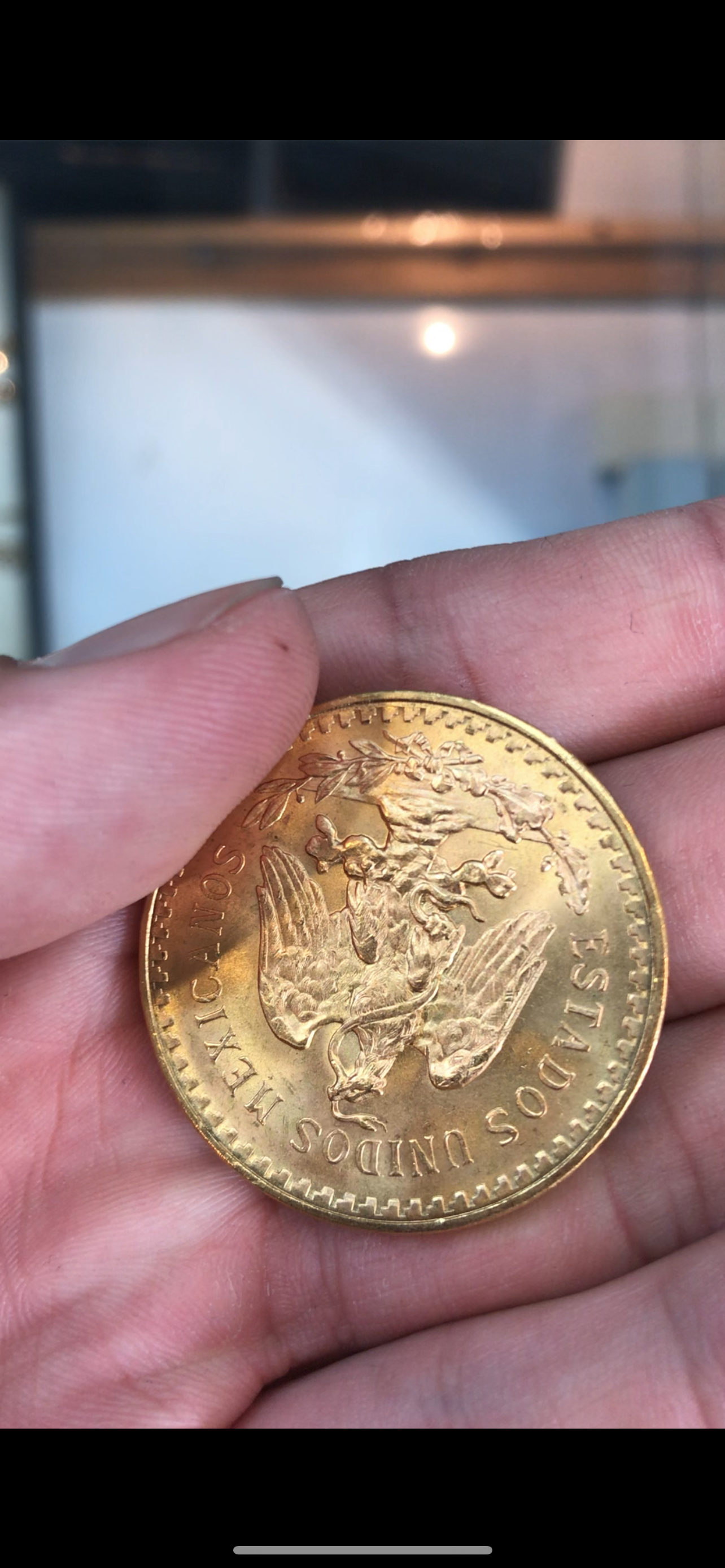 Centenario 22k Original Coin with Bezel Only! Not Including Chain!