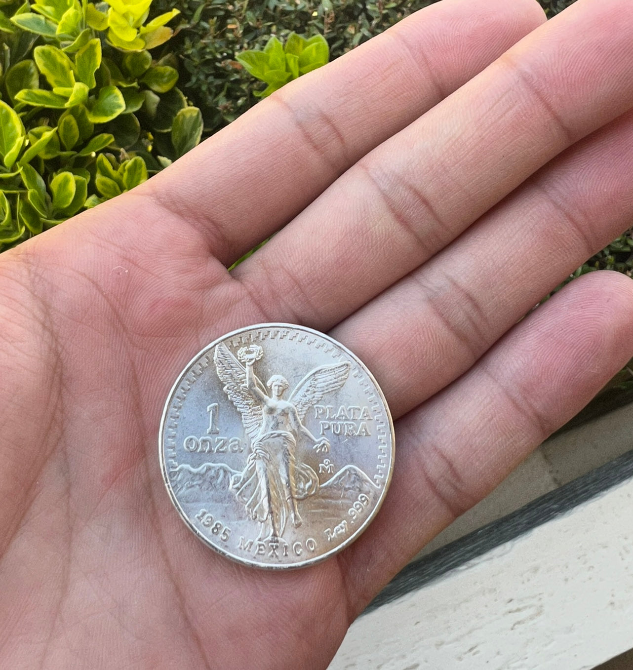 Pure .999 silver original Centenario Coin only NO Bezel