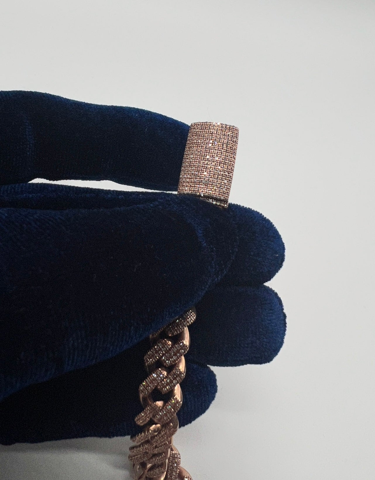 10k Rose Gold Real Natural Diamond Bracelet!!