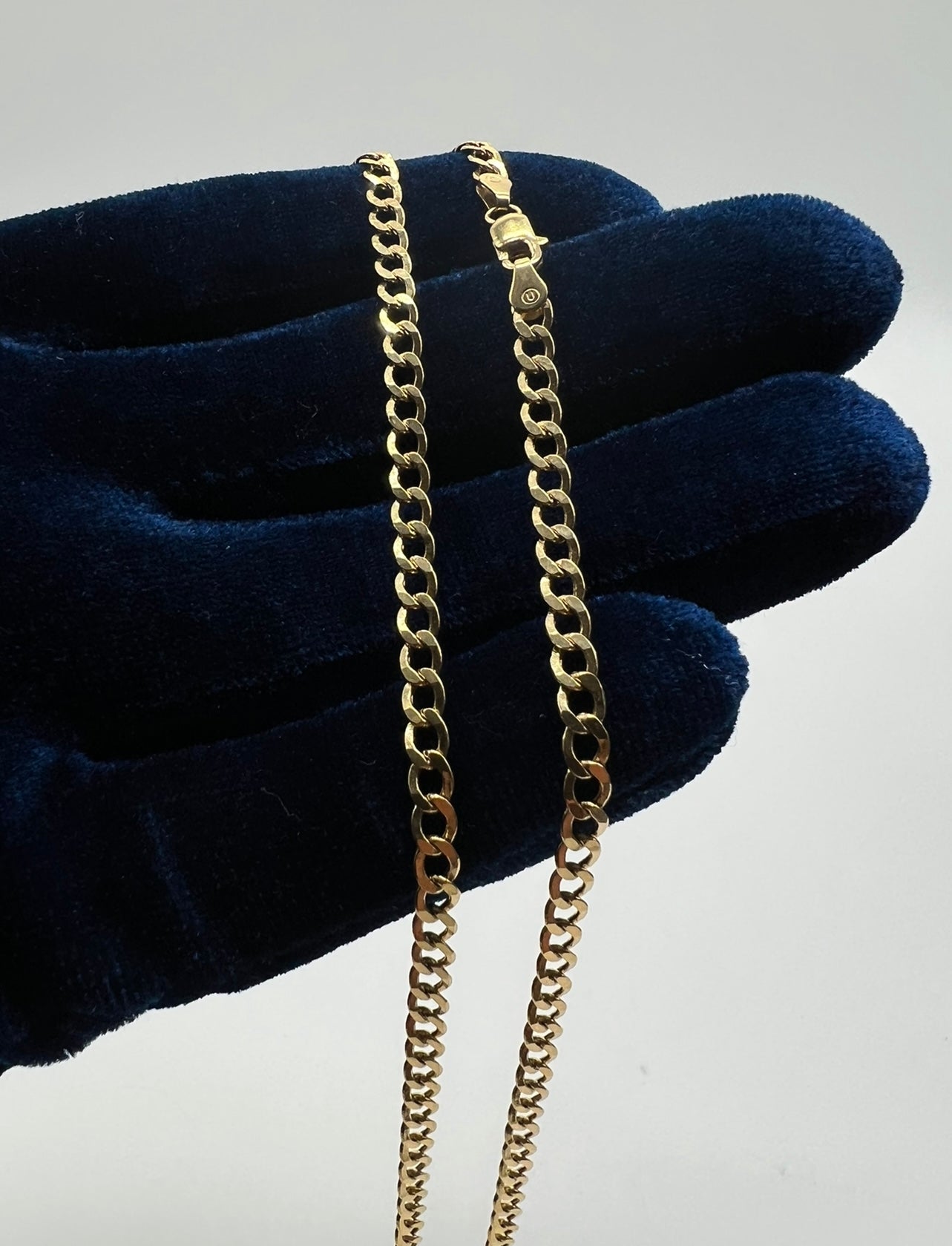 3.5mm Cuban, 14k Real Gold